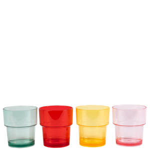 Summerhouse by Navigate Strawberries & Cream Set of 4 Stacking Tumblers